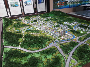 Özelleştirilmiş Minyatür Şehir Modeli Sketch up 3D Çizim Boyalı / Katmanlı Renk