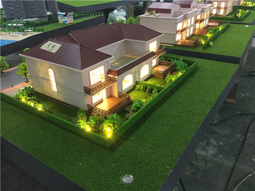 Sıcak Işık ile 1/50 Ölçekli Tek Villa 3Dmodel Minyatür Makarna